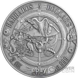 OXFORD Captains of Fortune 2 Oz Silver Coin 5$ Barbados 2024