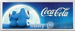 POLAR BEAR COCA COLA 4 Oz Bar Silver USA