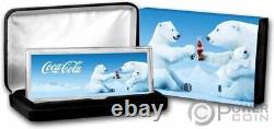 POLAR BEAR COCA COLA 4 Oz Bar Silver USA