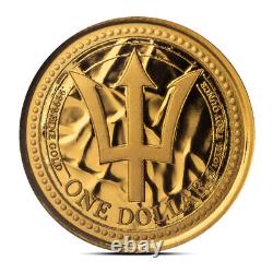 Presale 2024 1/10 oz Barbados Trident Gold Coin