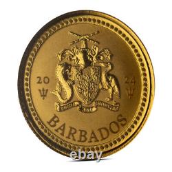 Presale 2024 1/10 oz Barbados Trident Gold Coin