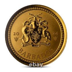 Presale 2024 1/10 oz Barbados Trident Gold Coin