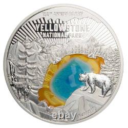 Silver 150 g Coin 150 YEARS YELLOWSTONE NATIONAL PARK