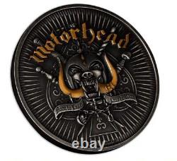 Solomon Islands 1 Oz 999 Silver Motörhead Coin Mintage Of 1975 Antiqued Finish