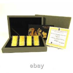 The Lady Liberty 4 Piece Gold Plated Silver Bar Set 2022 SKUCPC6766